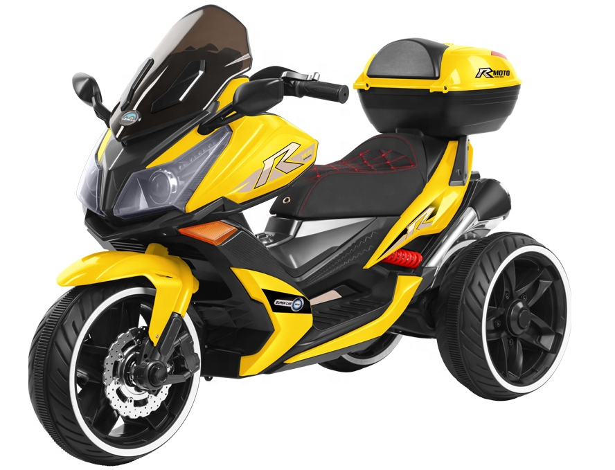 Children's electric motorcycle tricycle boy girl baby large charging toy police car